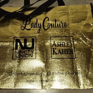 Metallic Gold Tote Bag Stuff With Goodys
